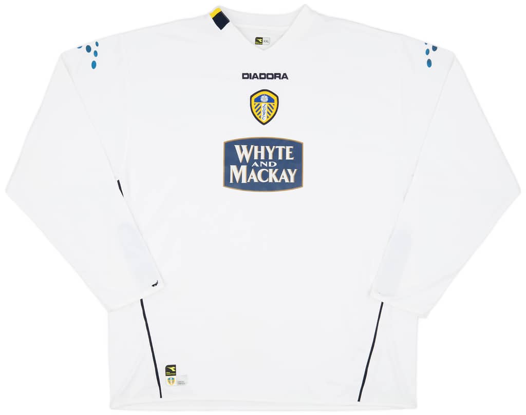 2004-05 Leeds United Home L/S Shirt - 7/10 - (XXL)