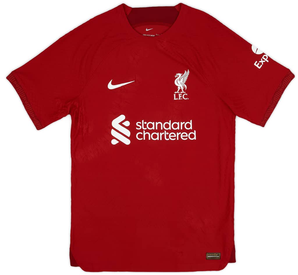 2022-23 Liverpool Authentic Home Shirt M.Salah #11 - 9/10 - (S)