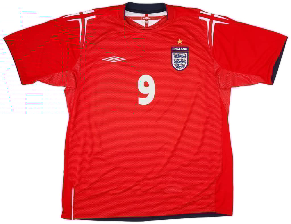 2004-06 England Away Shirt Rooney #9 - 6/10 - (XL)
