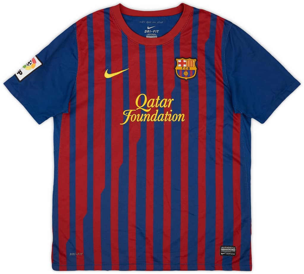 2011-12 Barcelona Home Shirt - 8/10 - (XL.Boys)