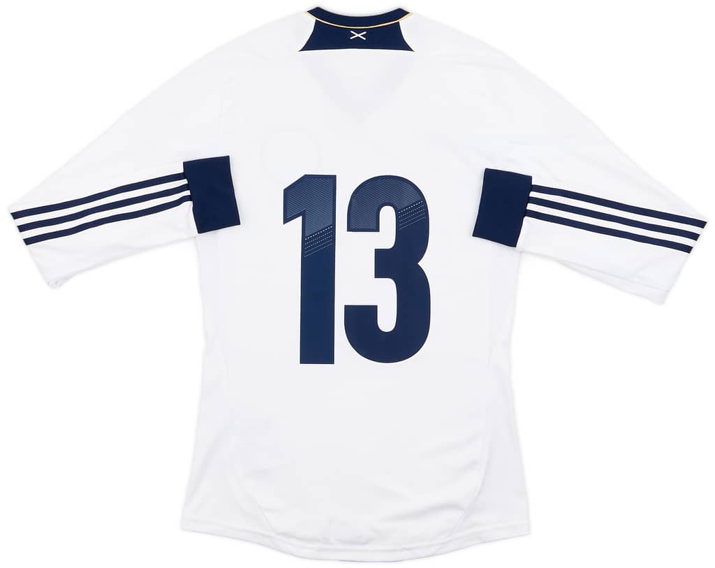 2012-14 Scotland Authentic Away L/S Shirt #13 - 7/10 - (S)