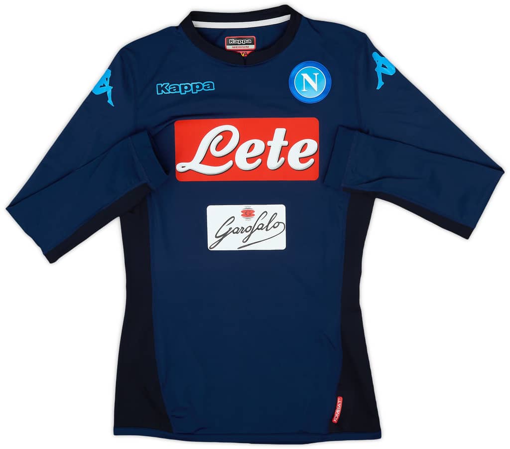 2017-19 Napoli Authentic Third L/S Shirt - 10/10 - (M)