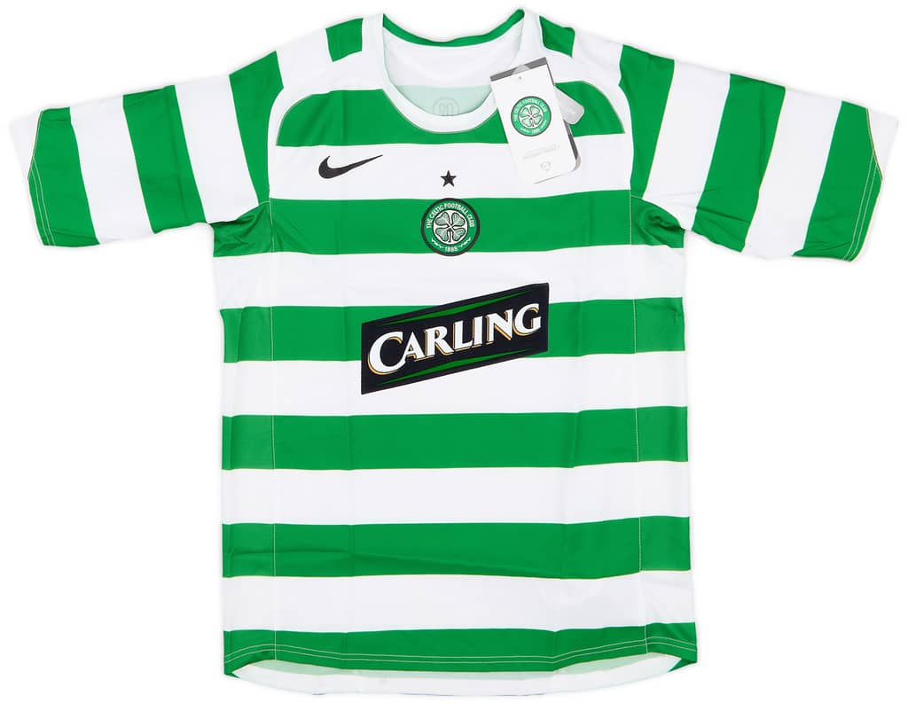 2005-07 Celtic Home Shirt (L.Boys)