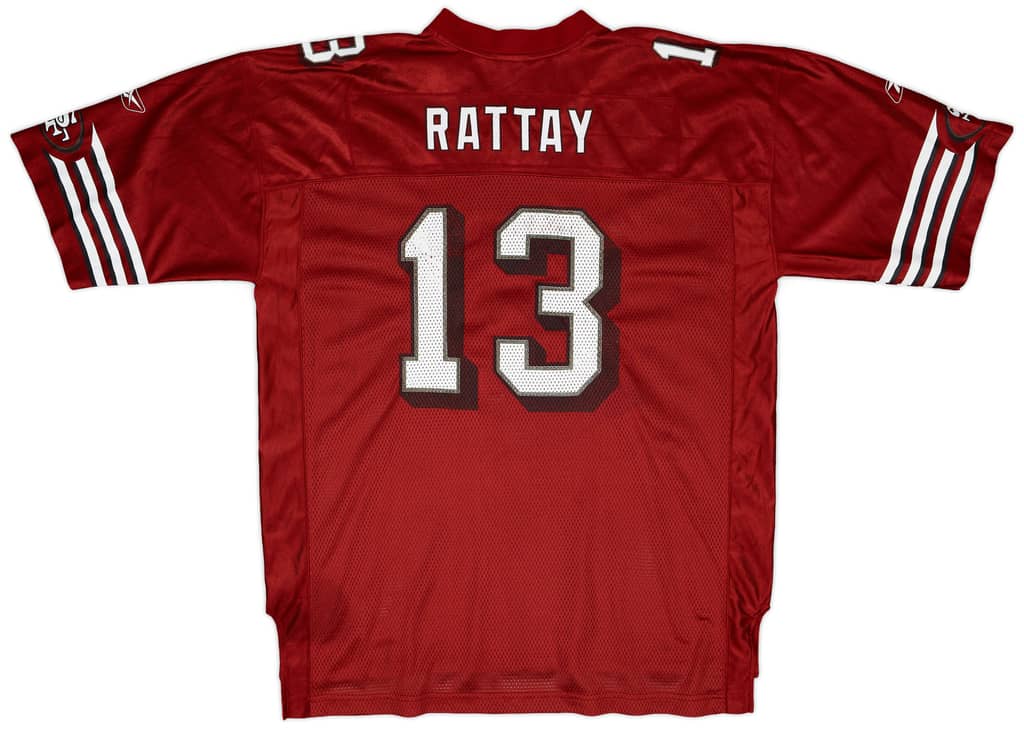 2002-04 San Francisco 49ers Rattay #13 Reebok On Field Home Jersey - 6/10 - (XL)