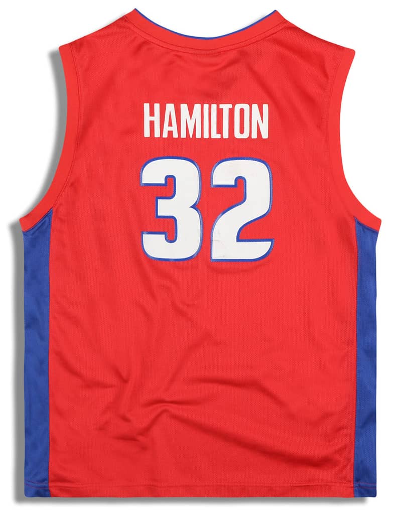2005-06 Detroit Pistons Hamilton #32 Reebok Jersey (Alternate) Y