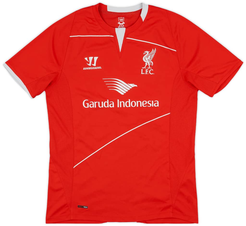2014-15 Liverpool Warrior Pre-Match Training Shirt - 9/10 - (M)