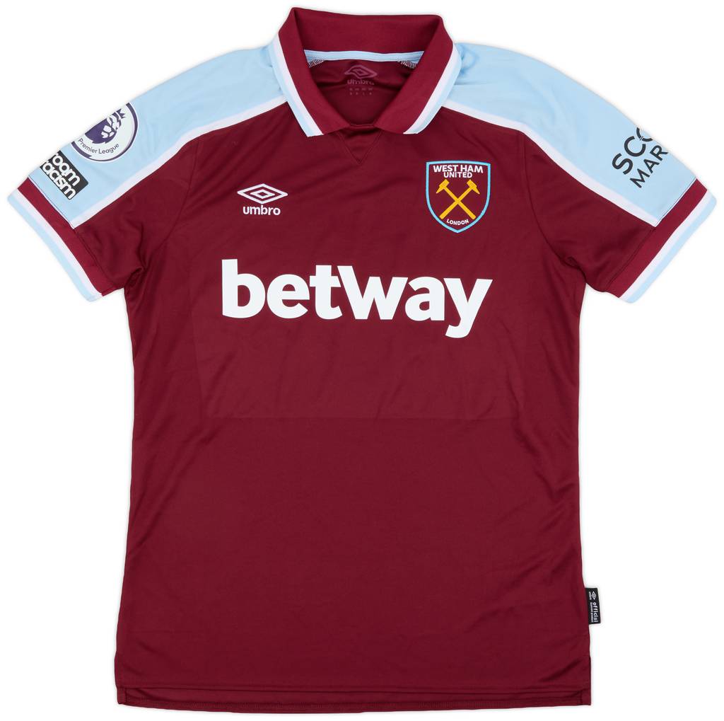 2021-22 West Ham Match Issue Home Shirt Fredericks #24