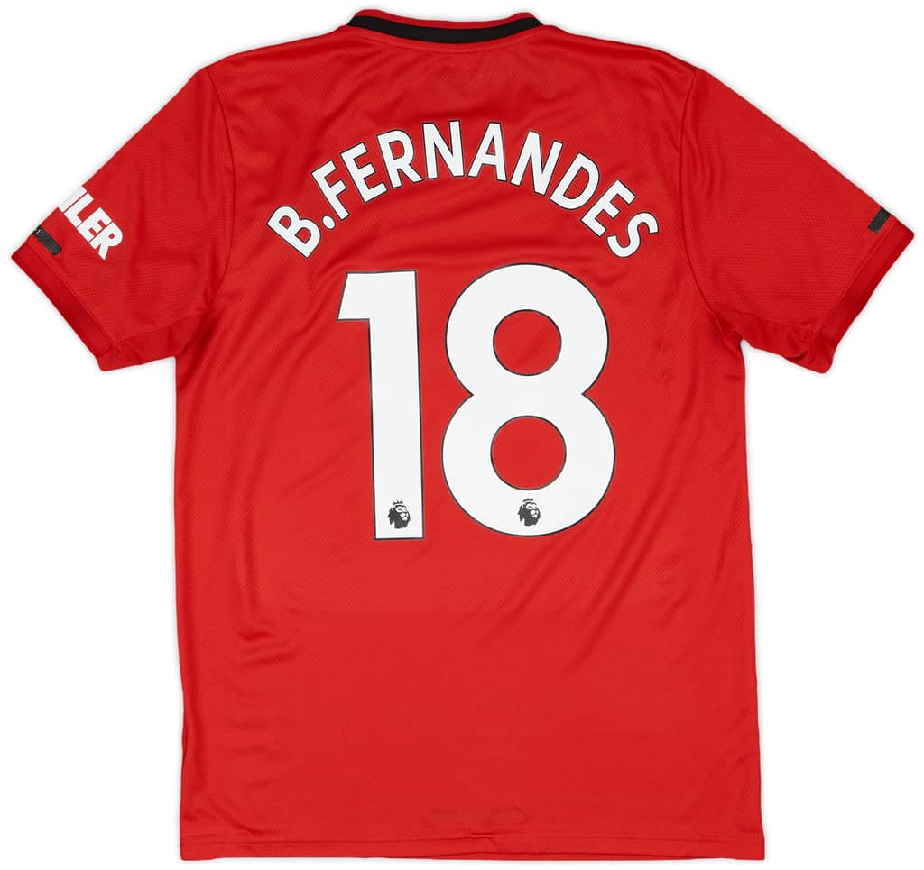 2019-20 Manchester United Home Shirt B.Fernandes #18 - 8/10 - (M)