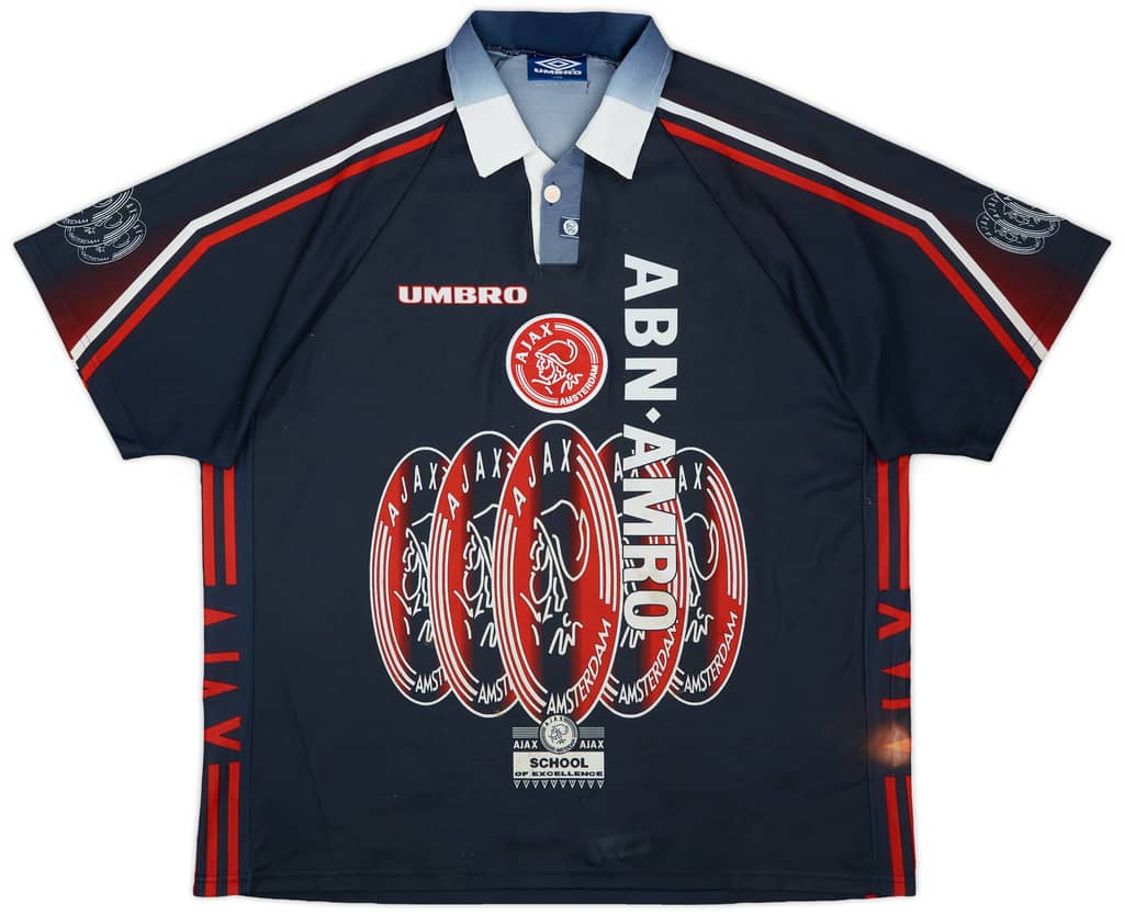 1997-98 Ajax Away Shirt F.De Boer #4 - 8/10 - (XXL)