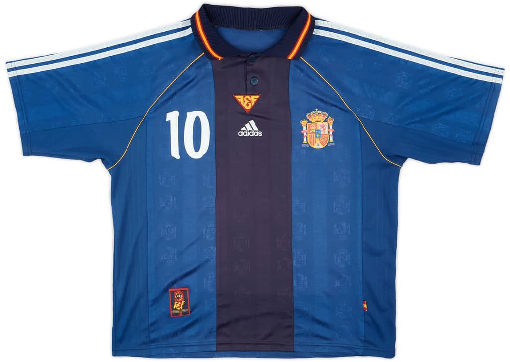 1999-00 Spain Away Shirt Raul #10 - 7/10 - (XL)
