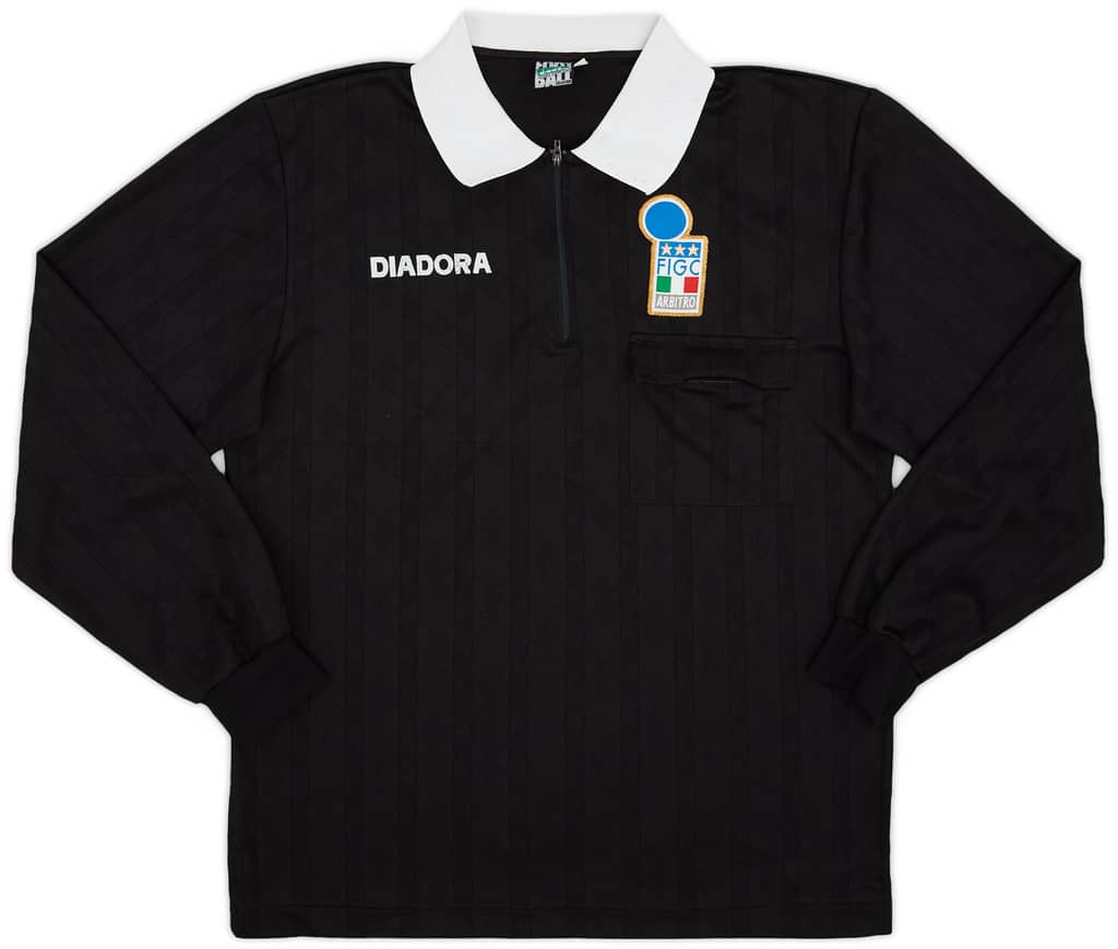 1990s Italy FIGC Diadora Referee L/S Shirt - 7/10 - (L)