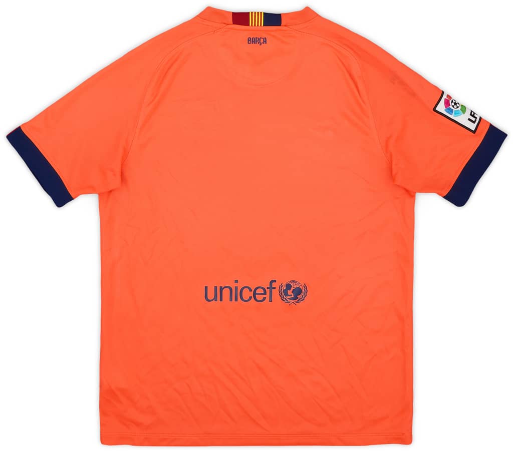 2014-15 Barcelona Away Shirt - 9/10 - (XL.Boys)