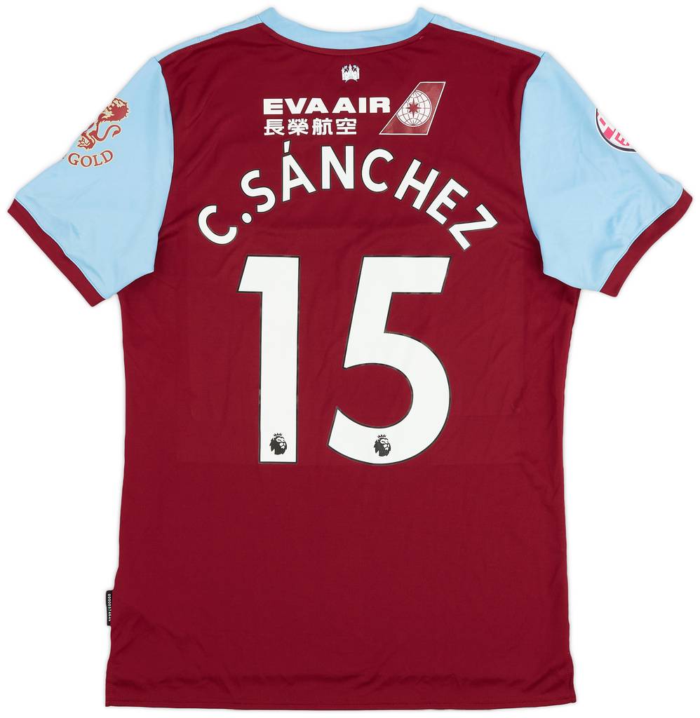 2019-20 West Ham Match Issue Home Shirt C. Sanchez #15