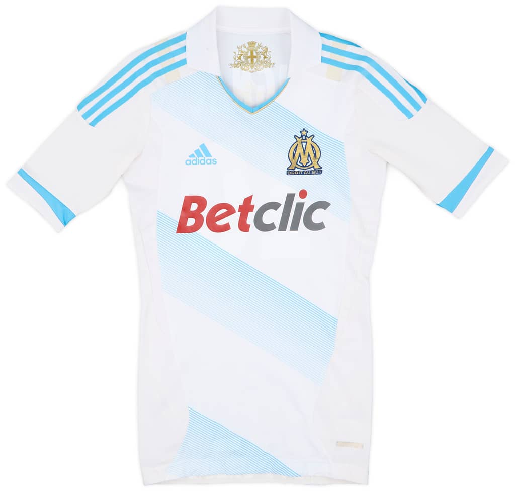 2011-12 Olympique Marseille Player Issue Home Shirt Gignac #10 - 7/10 - (M)