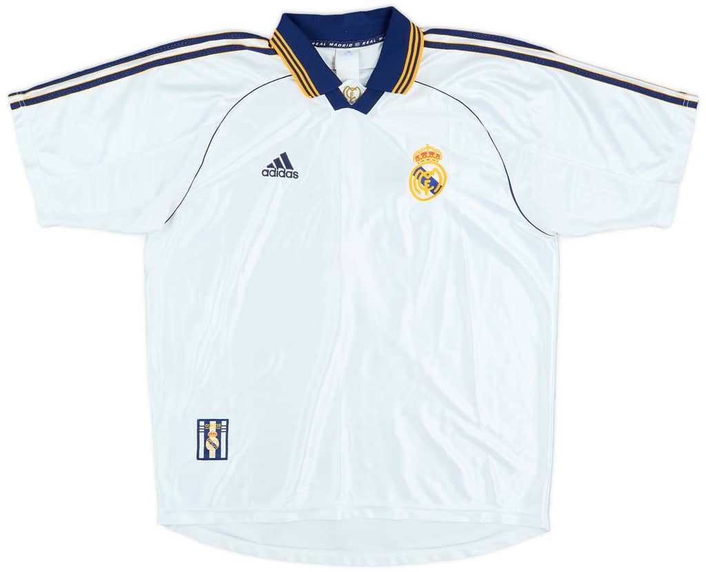 1998-00 Real Madrid Home Shirt Raul #7 - 8/10 - (XL)
