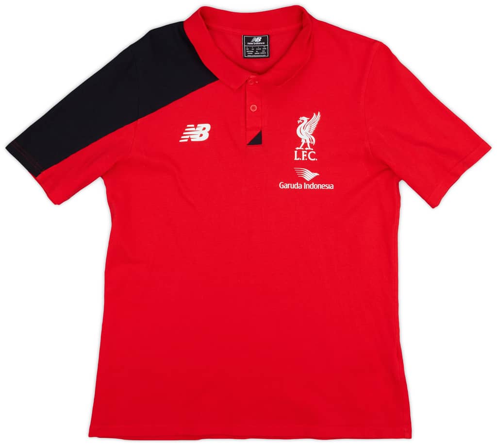 2015-16 Liverpool New Balance Polo Shirt - 8/10 - (L)