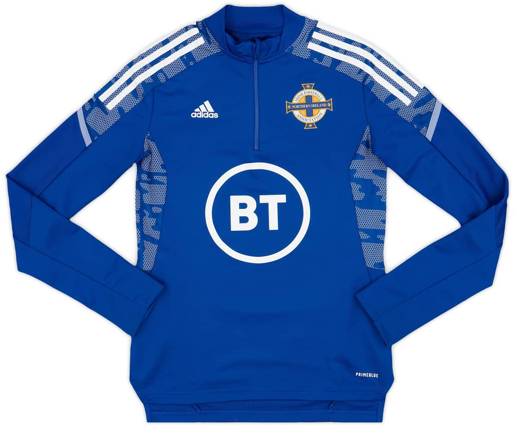 2021-22 Northern Ireland adidas 1/4 Zip Drill Top - 9/10 - (XS)