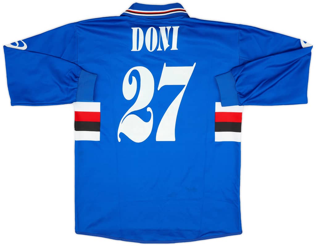 2003-04 Sampdoria Home L/S Shirt Doni #27 - 8/10 - (S)