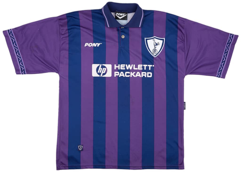 1995-97 Tottenham Away Shirt Sheringham #10 - 8/10 - (XL)