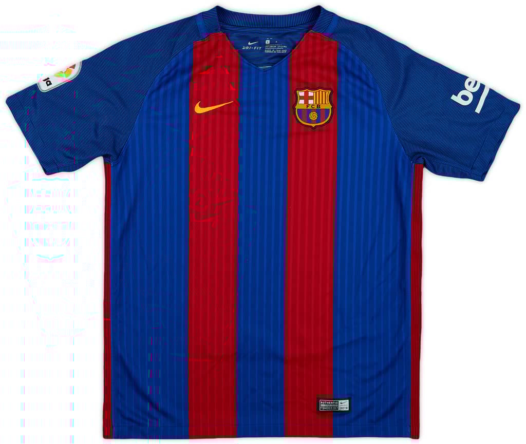2016-17 Barcelona Home Shirt - 8/10 - (L.Boys)