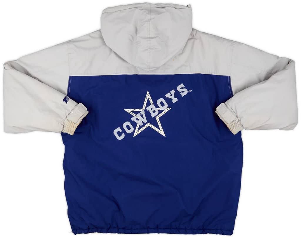 1990s Dallas Cowboys Turbo Sportswear 1/2 Zip Rain Coat - 7/10 - (XL)
