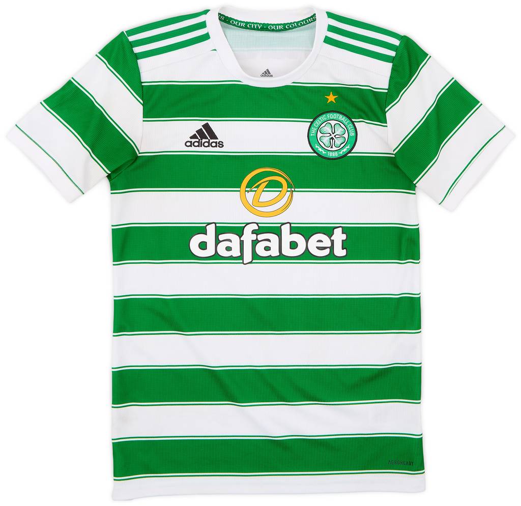 2021-22 Celtic Home Shirt - 9/10 - (XS)