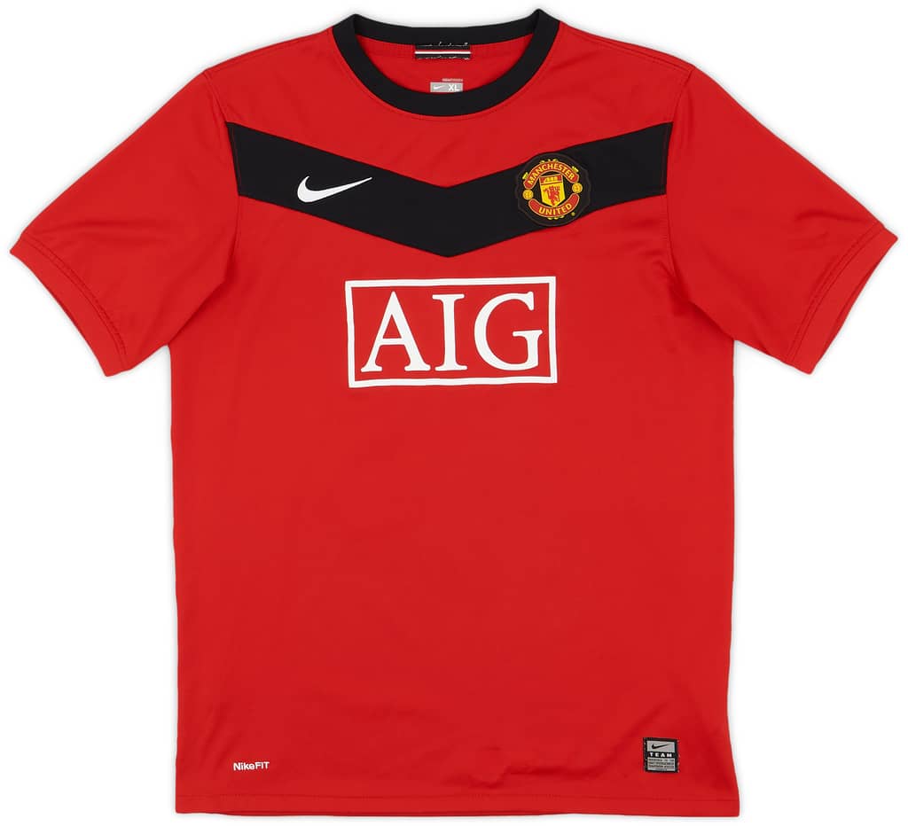 2009-10 Manchester United Home Shirt Rafael #21 - 8/10 - (XL.Boys)