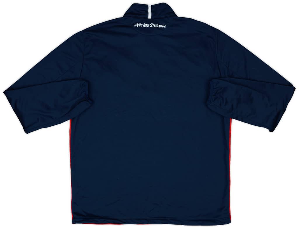 2020-21 Stevenage Macron 1/4 Zip Drill Top - 10/10 - (XXL)
