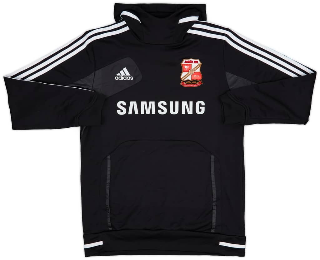 2012-13 Swindon adidas Hooded Drill Top - 9/10 - (L)