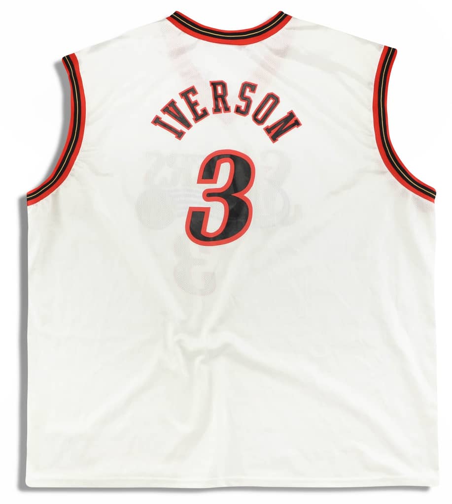 2000-02 Philadelphia 76ers Iverson #3 Champion Jersey (Home) XXL