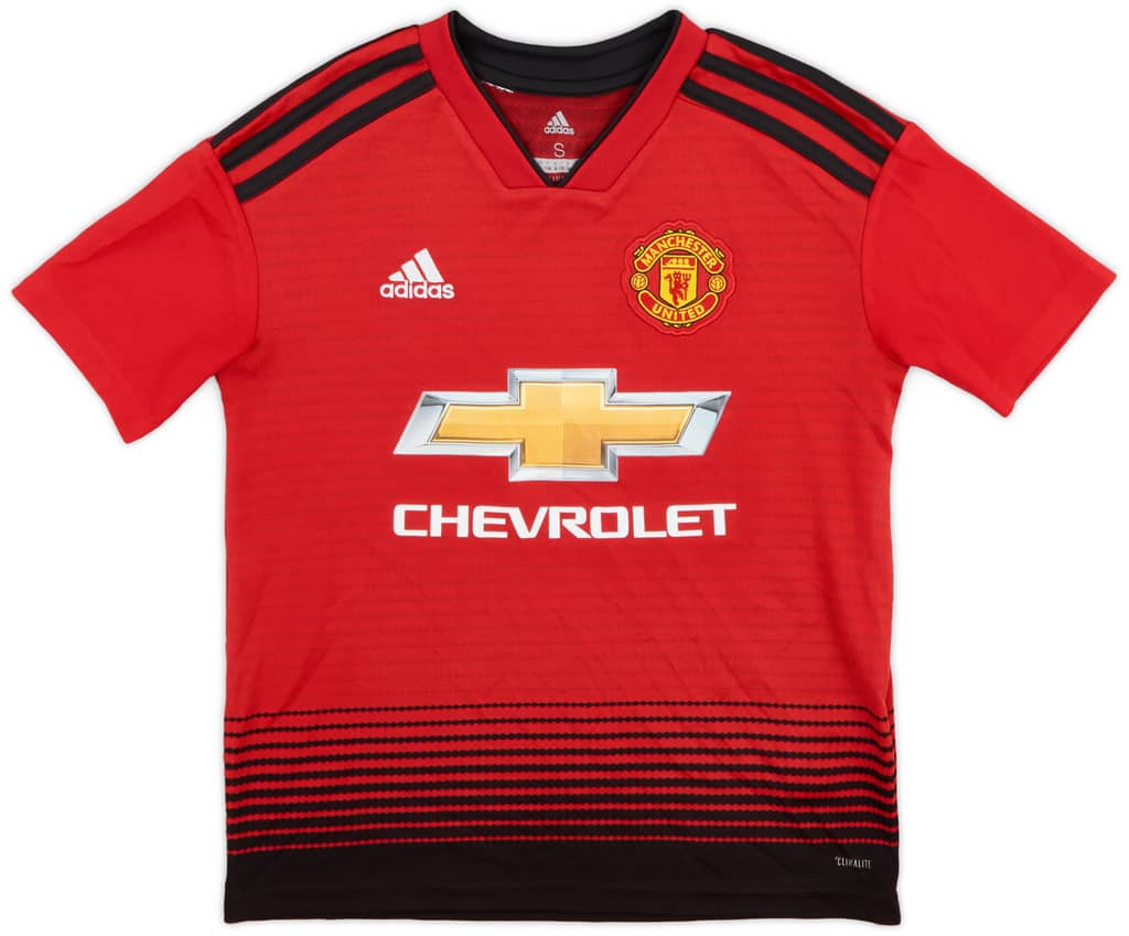 2018-19 Manchester United Home Shirt - 8/10 - (S.Boys)