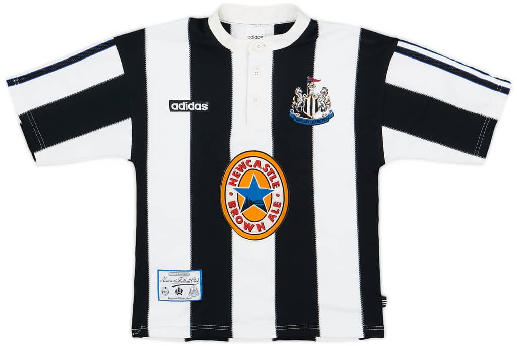 1995-97 Newcastle Home Shirt - 8/10 - (L.Boys)