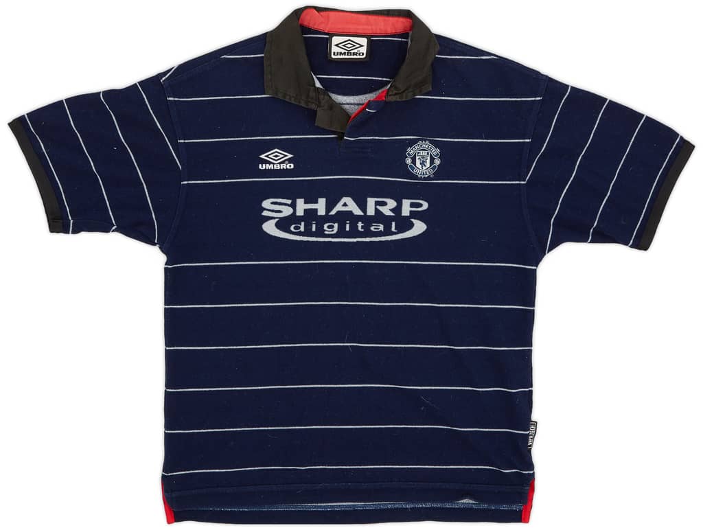 1999-00 Manchester United Away Shirt - 7/10 - (L.Boys)