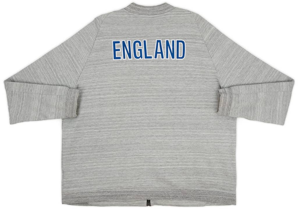 2014-15 England Nike Zipped Sweat Top - 9/10 - (XXL)