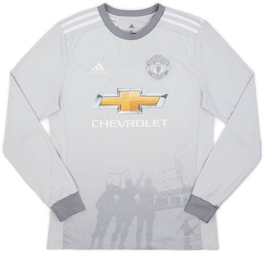 2017-18 Manchester United Third L/S Shirt - 5/10 - (XL.Boys)
