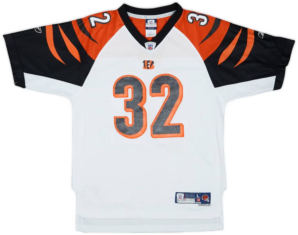 2007 Cincinnati Bengals R.Johnson #32 Reebok Premier Away Jersey - 6/10 - (L.Boys)