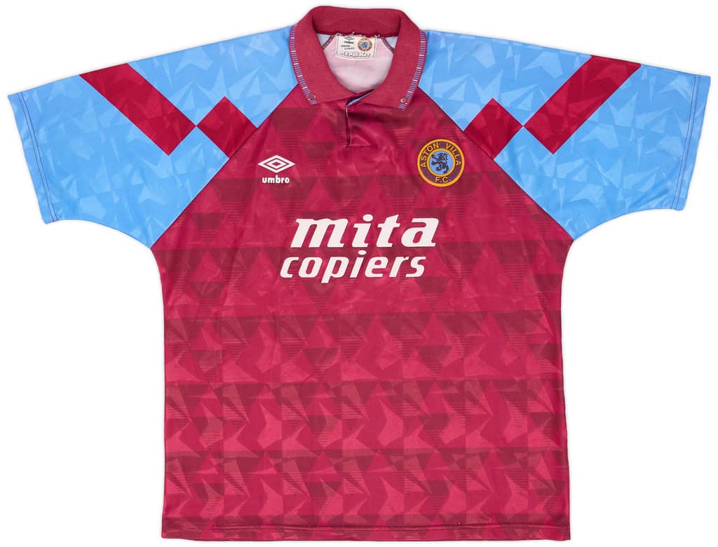 1990-92 Aston Villa Home Shirt - 8/10 - (XL)