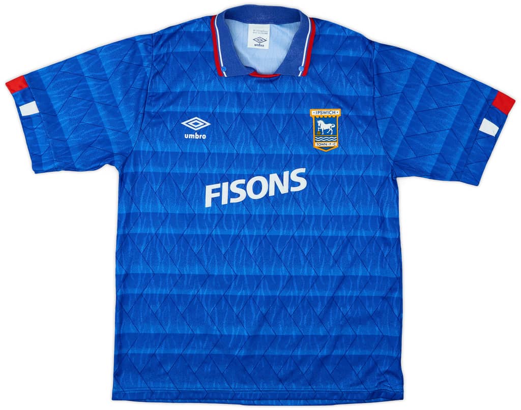 1989-92 Ipswich Home Shirt - 9/10 - (M)