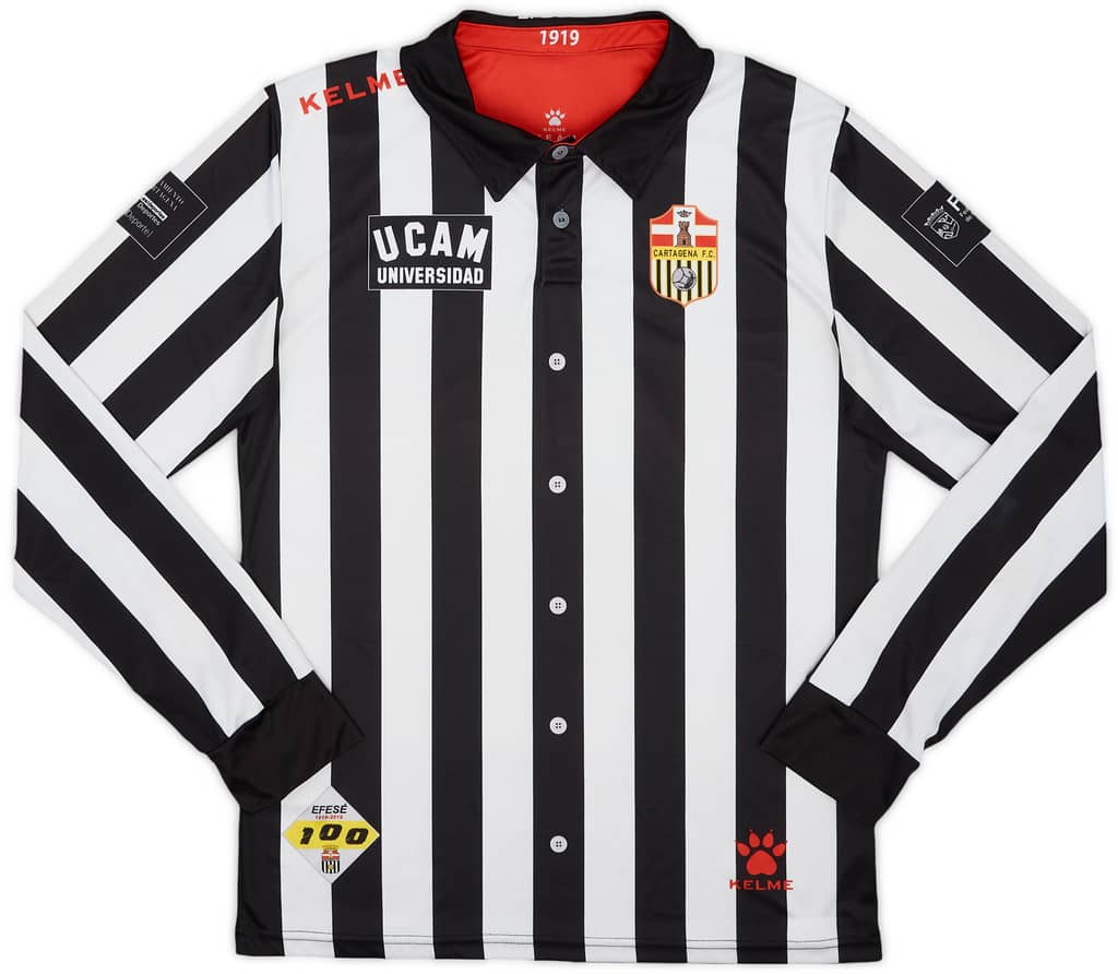 2019-20 FC Cartagena Centenary Home L/S Shirt #9 - 7/10 - (L)