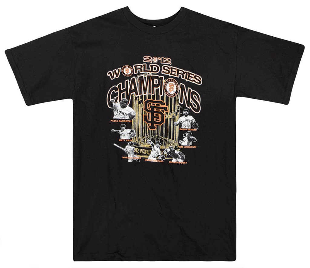 2012 San Francisco Giants World Series Champions Graphic Tee M