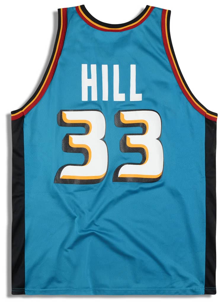 1996-00 Detroit Pistons Hill #33 Champion Jersey (Away) XL