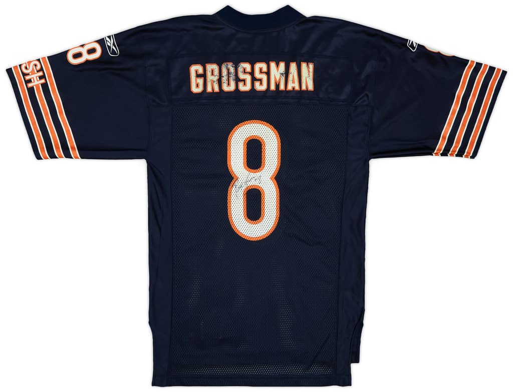 2005-06 Chicago Bears Grossman #8 'Signed' Reebok On Field Home Jersey - 5/10 - (S)