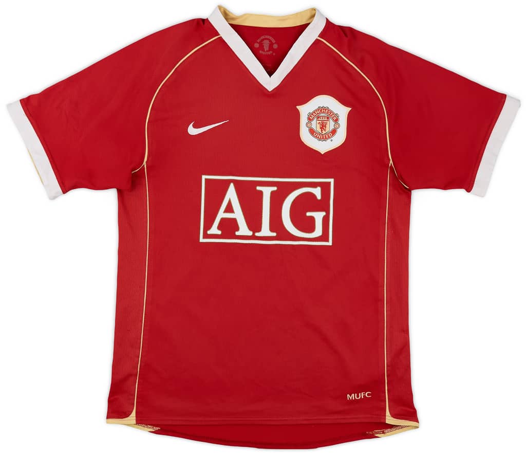2006-07 Manchester United Home Shirt - 5/10 - (XL.Boys)