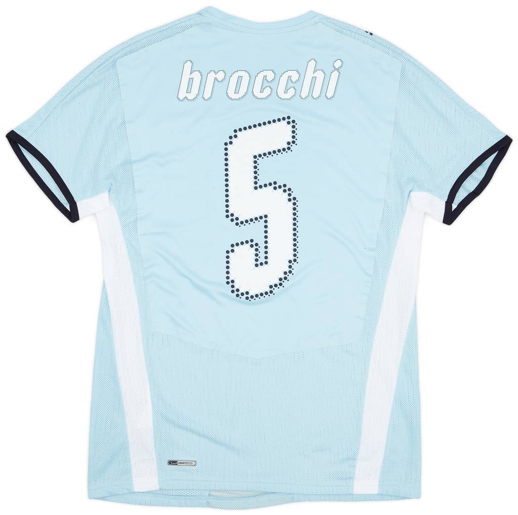 2008-09 Lazio Match Issue Home Shirt Brocchi #5