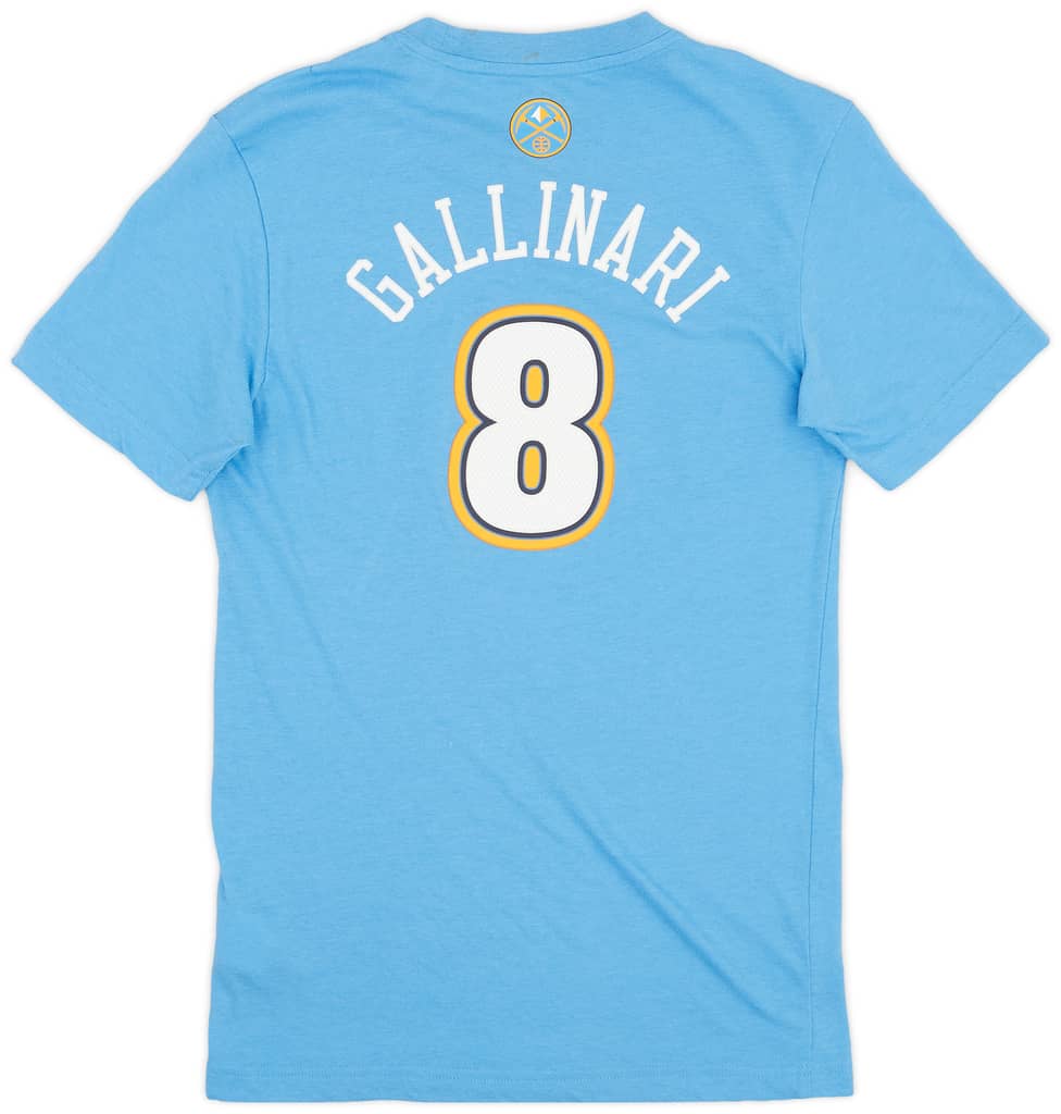 2013-14 Denver Nuggets Gallinari #8 adidas Tee - 6/10 - (XS)