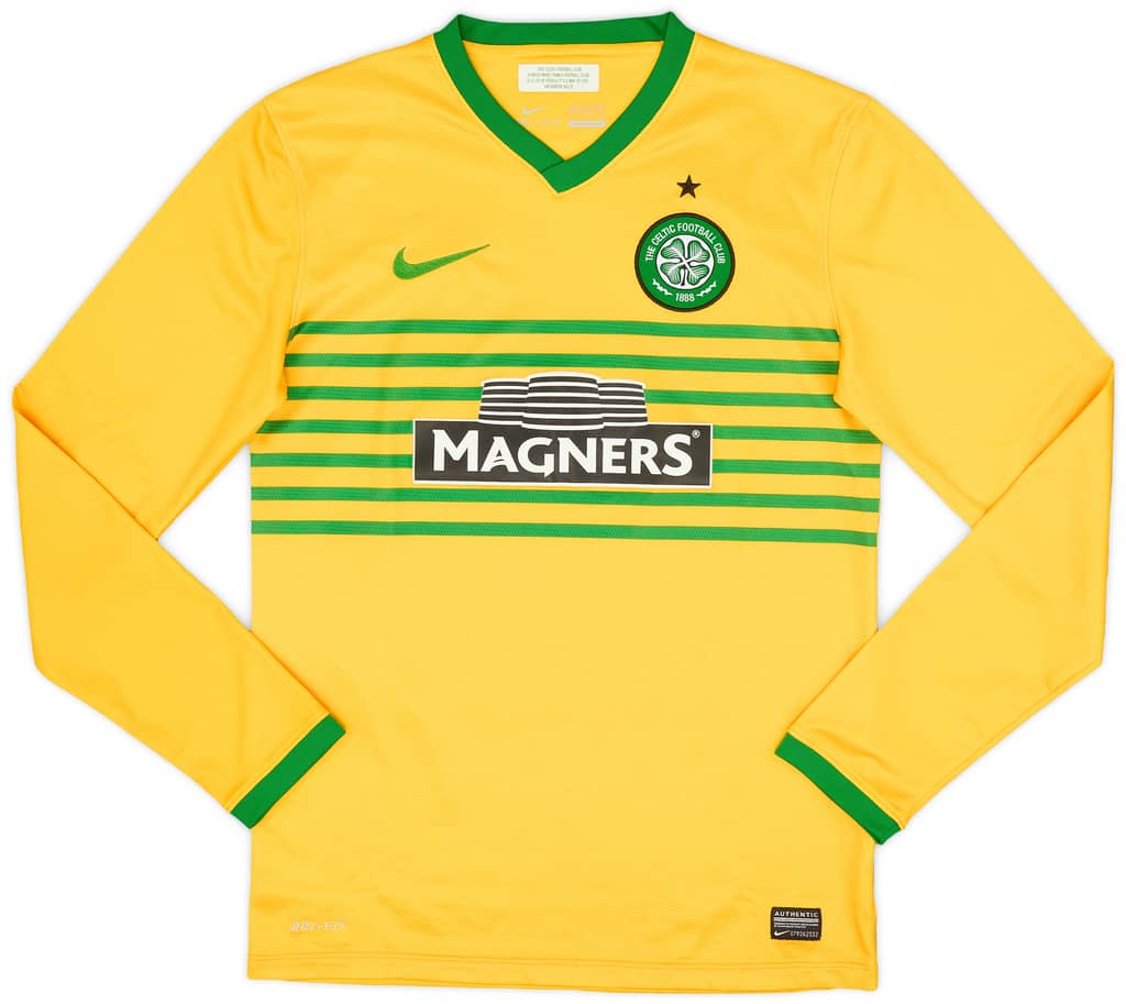 2013-14 Celtic Away L/S Shirt Virgil #5 - 9/10 - (S)