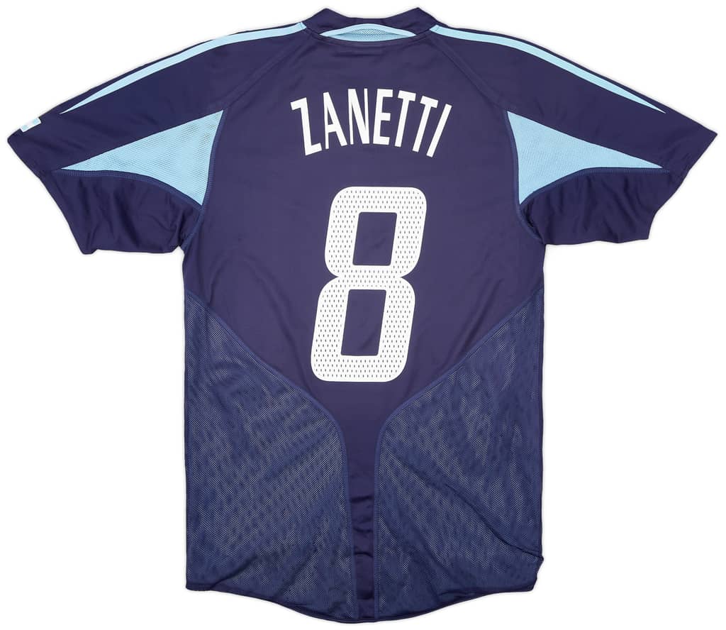 2004-05 Argentina Away Shirt Zanetti #8 - 6/10 - (S)