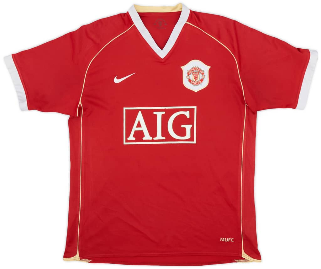 2006-07 Manchester United Home Shirt Solskjaer #20 - 5/10 - (L)