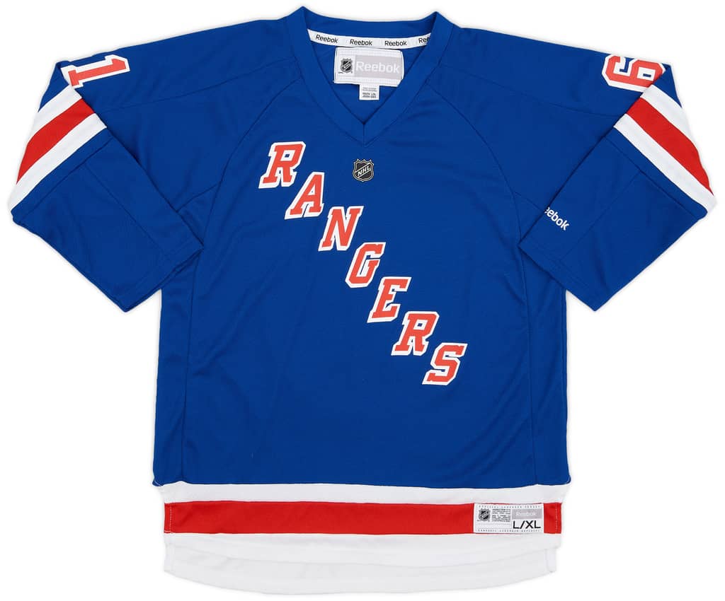 2012-17 New York Rangers Nash #61 Reebok Replica Home Jersey - 9/10 - (XL.Boys)