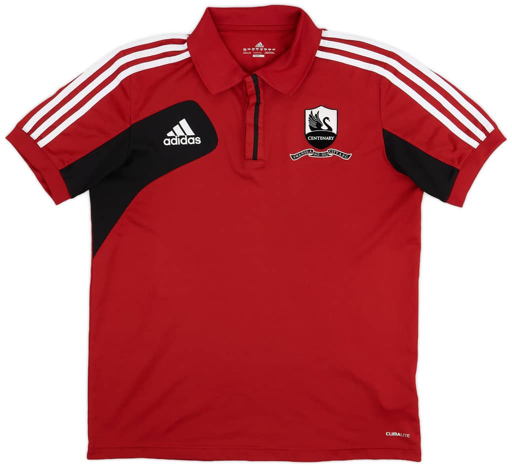 2012-13 Swansea adidas Polo Shirt - 9/10 - (M)